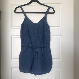 Old Navy Denim Shorts Romper